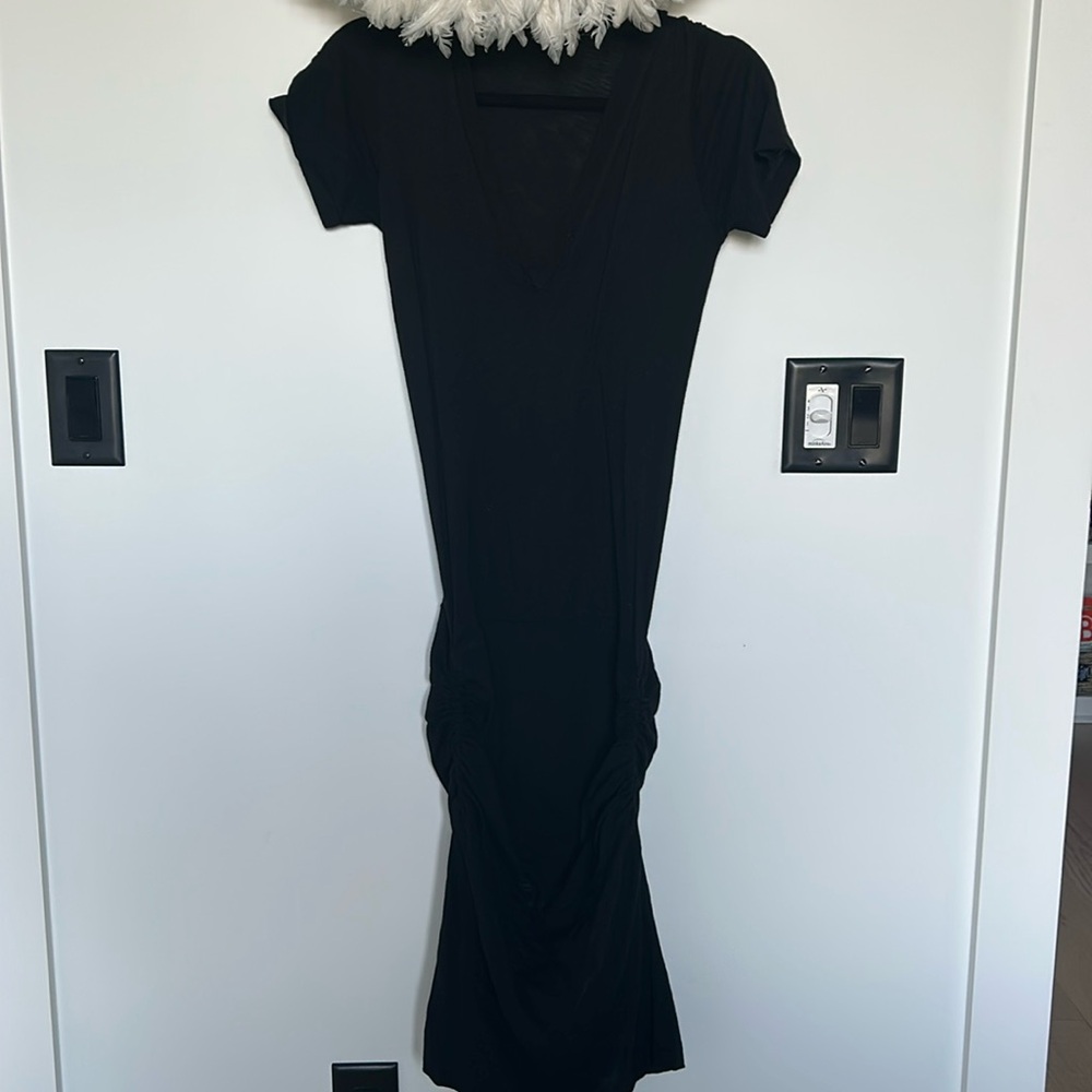 Monrow cotton black dress